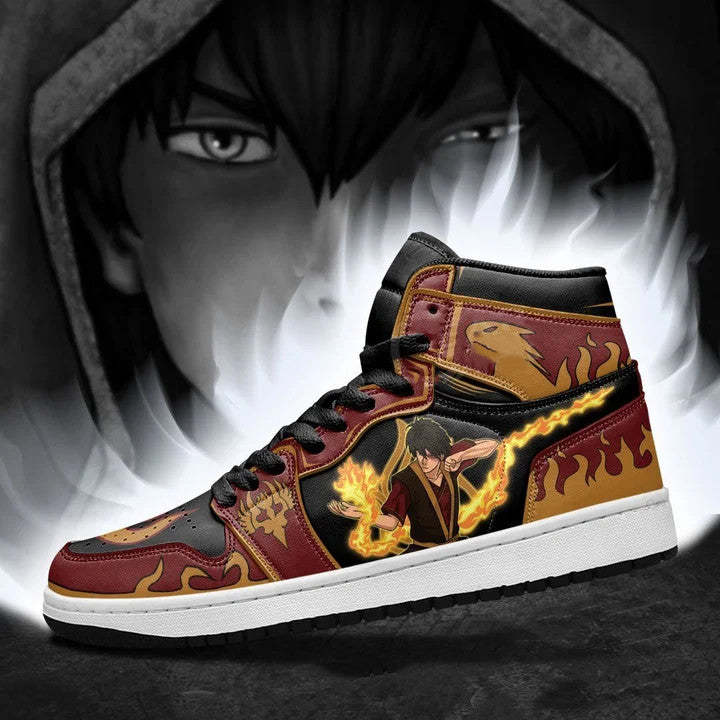 Sneakers - Avatar Fire Zuko  Nation J1-AstyleStore