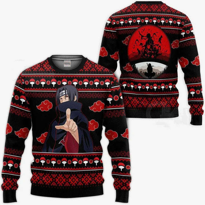 Ugly Christmas Sweater - Naruto Itachi-AstyleStore