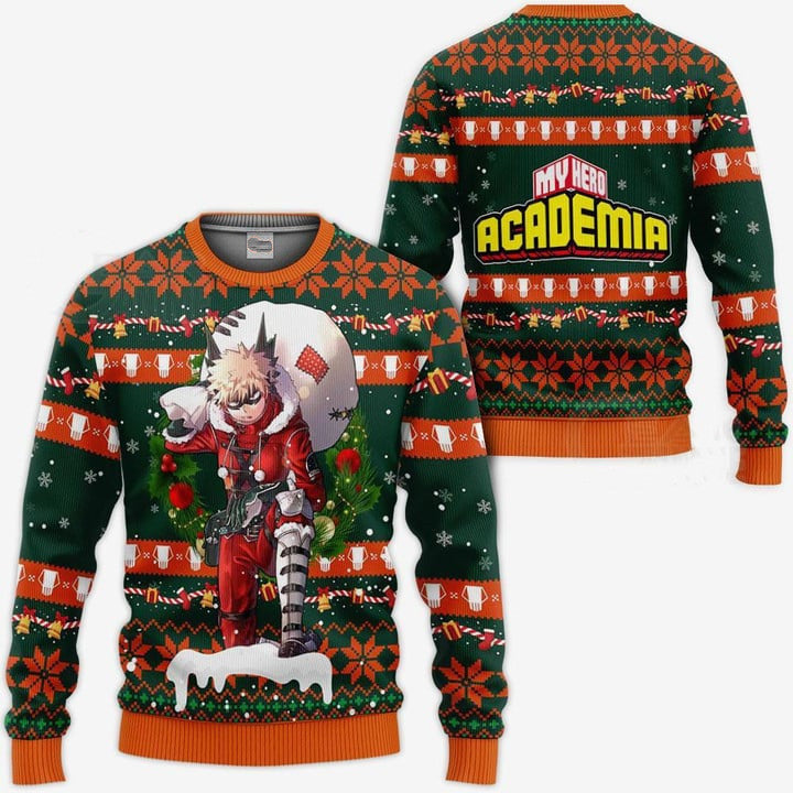 Ugly Christmas Sweater - My Hero Academia Bakugo-AstyleStore