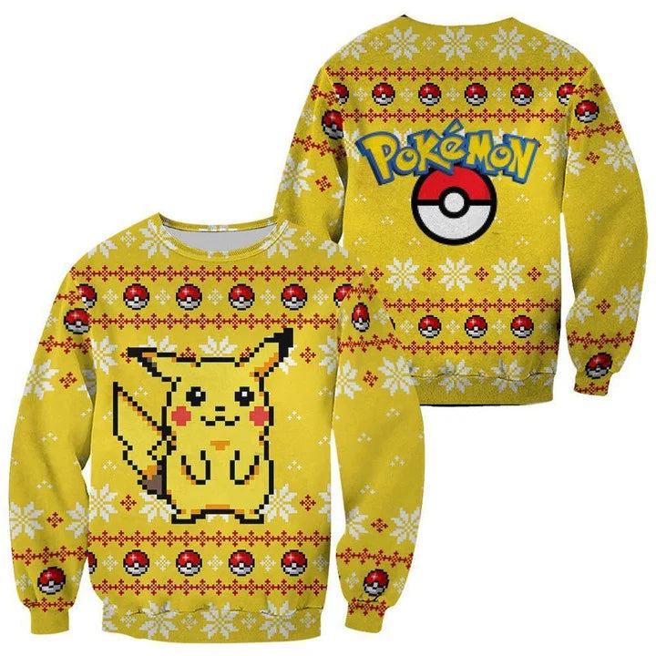 Ugly Christmas Sweater Pokemon Pikachu AstyleStore