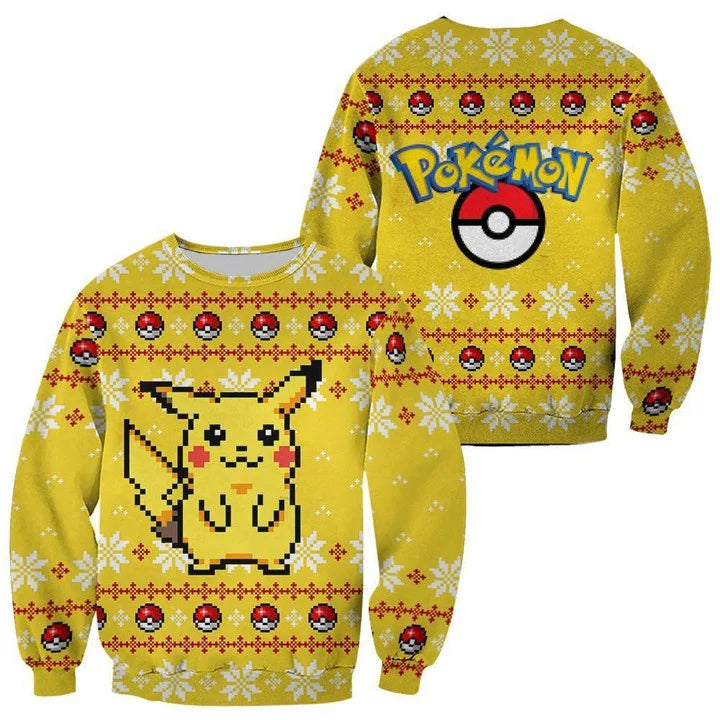 Ugly Christmas Sweater - Pokemon Pikachu-AstyleStore