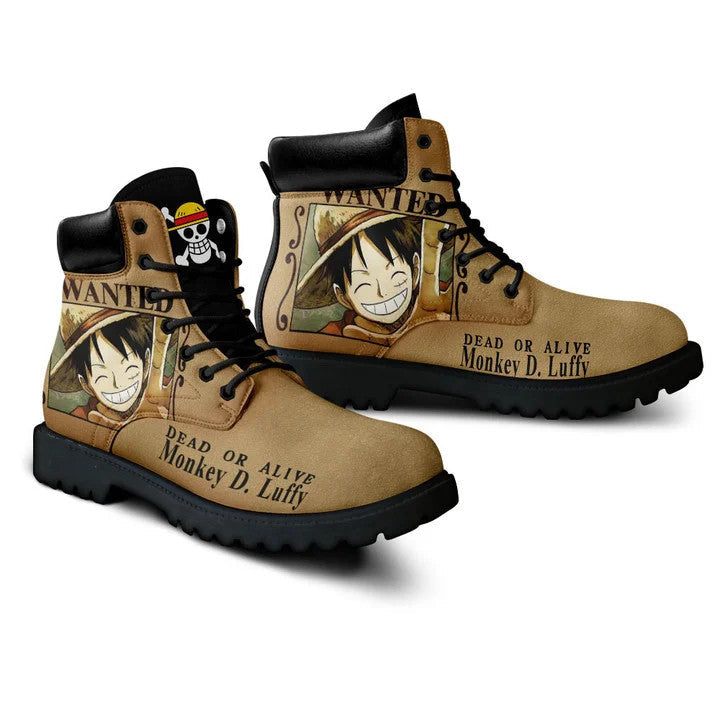 Boots - One Piece Luffy wanted-AstyleStore