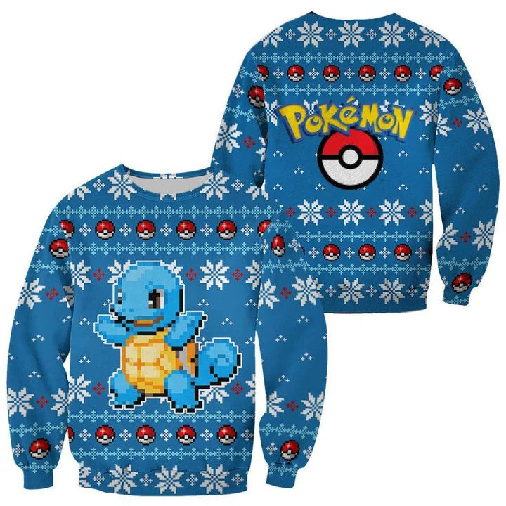 Ugly Christmas Sweater - Pokemon Squirtle-AstyleStore