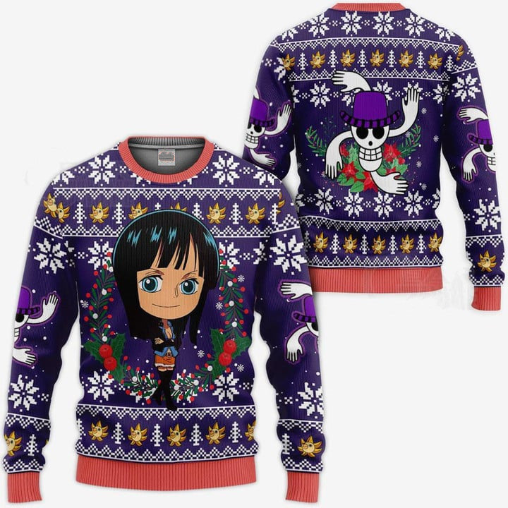 Ugly Christmas Sweater - One Piece Robin-AstyleStore