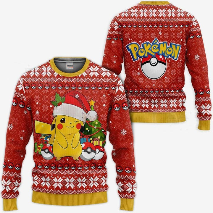 Pikachu 2025 christmas sweater