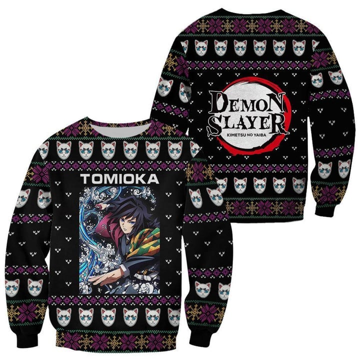 Ugly Sweater Christmas - Demon Slayer Tomioka-AstyleStore