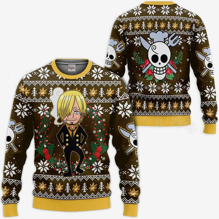 Ugly Christmas Sweater - One Piece Sanji-AstyleStore