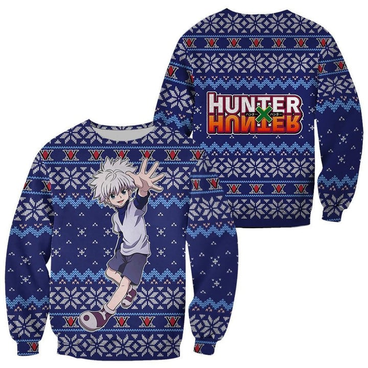 Ugly Christmas Sweater - Hunter x Hunter Killua-AstyleStore