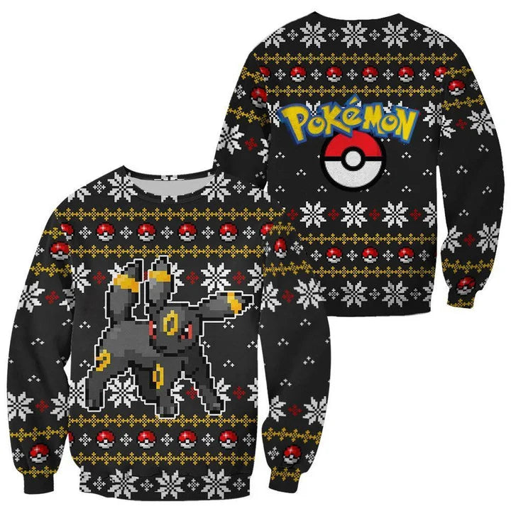 Ugly Christmas Sweater - Pokemon Umbreon-AstyleStore