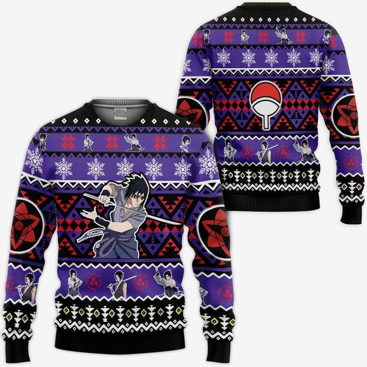 Ugly Christmas Sweater - Naruto Sasuke-AstyleStore