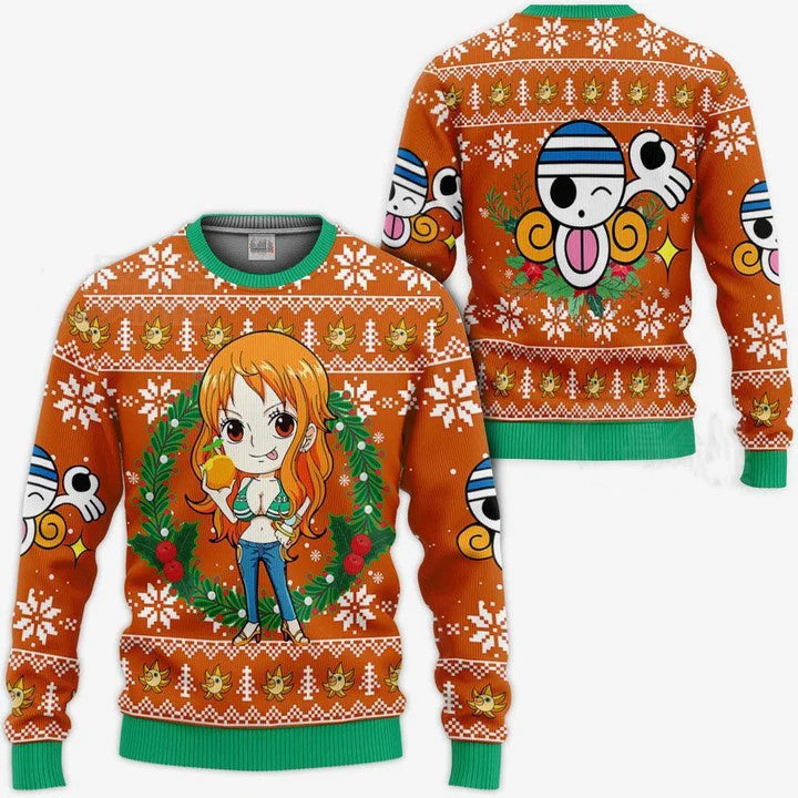 Ugly Christmas Sweater - One Piece Nami-AstyleStore