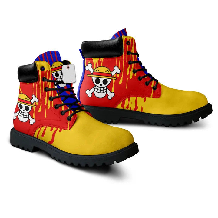 Boots - One Piece Luffy symbol style-AstyleStore