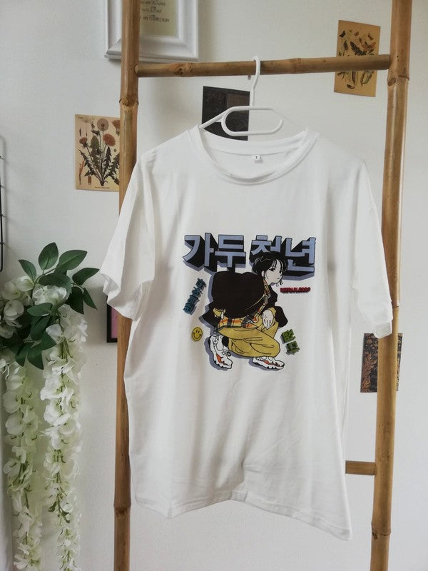 T shirt oversize Korean Fashion-AstyleStore