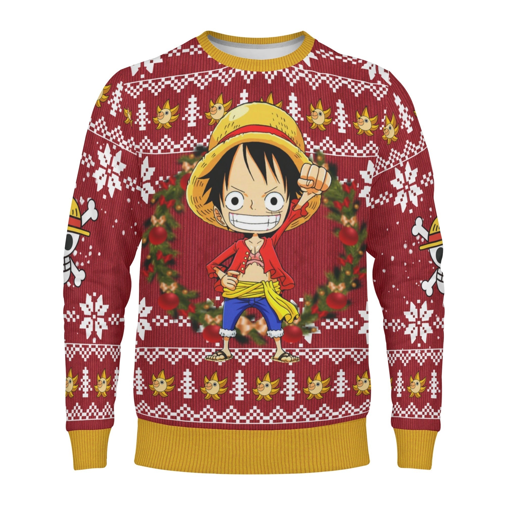 Ugly Christmas Sweater - One Piece Luffy-AstyleStore