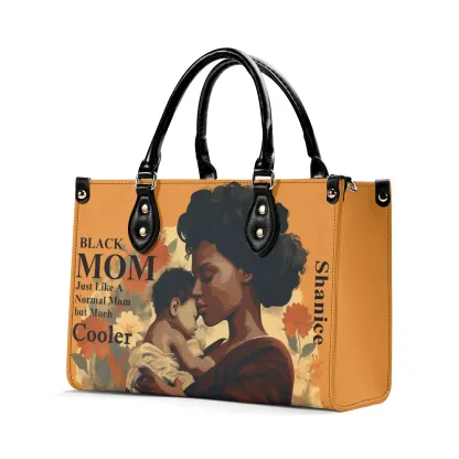 Personalized Leather Handbag Mom's Love