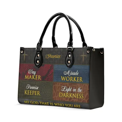 Personalized Leather Handbag Way Maker
