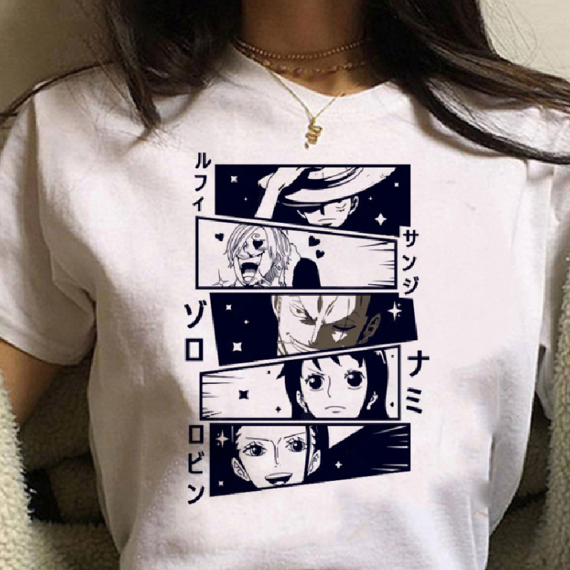 T shirt - One Piece Luffy/Sanji/Zoro/Nami/Robin-AstyleStore