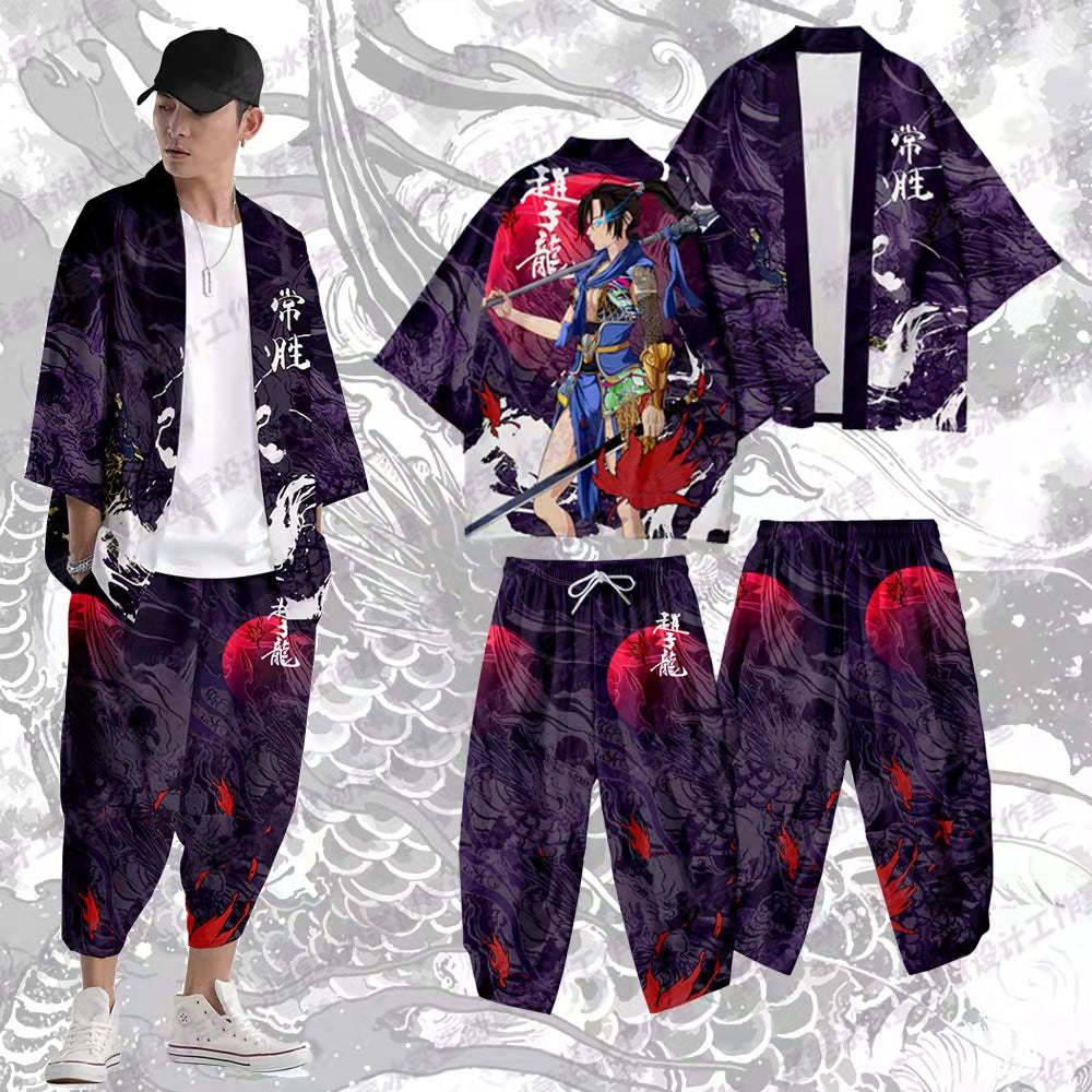 Kimono (haut et bas) - Invincible Général 赵子龙-AstyleStore