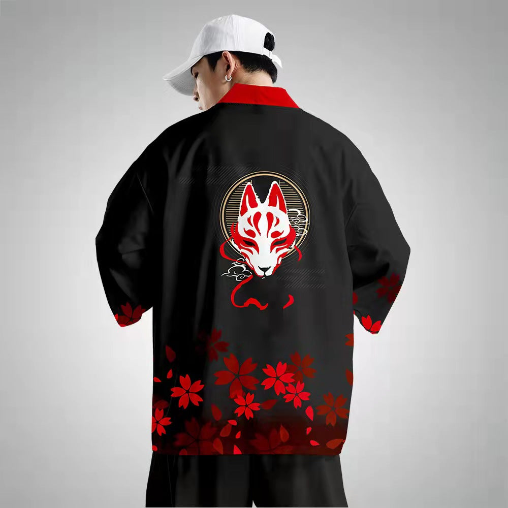 Kimono (haut et bas) - Renard 狐-AstyleStore