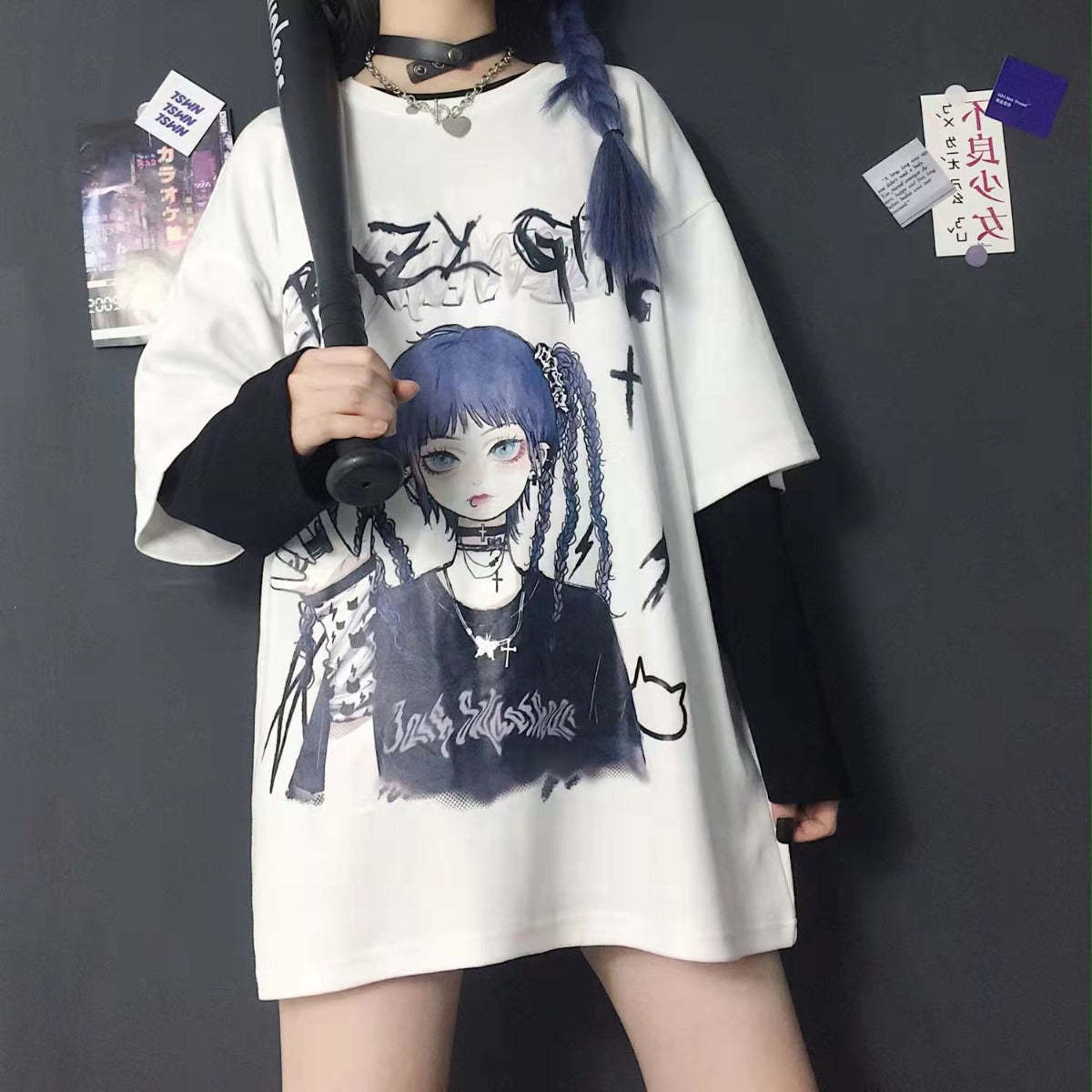 T shirt - Harajuku oversize-AstyleStore