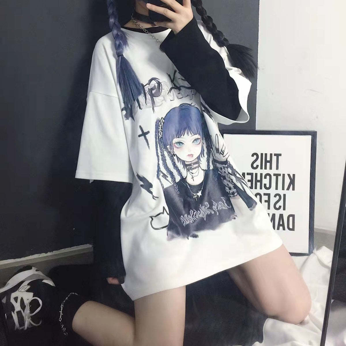 T shirt - Harajuku oversize-AstyleStore