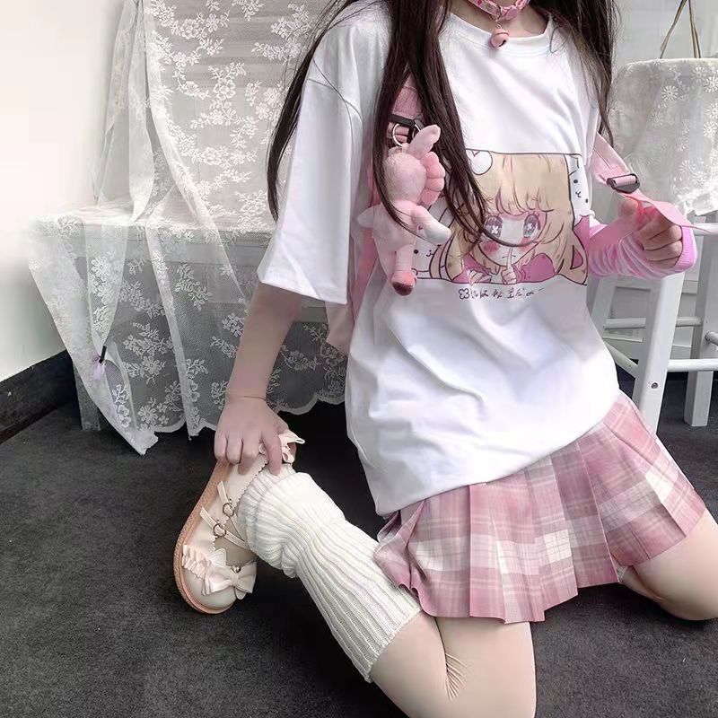 T shirt oversize - Harajuku Kawaii girl japonais-AstyleStore