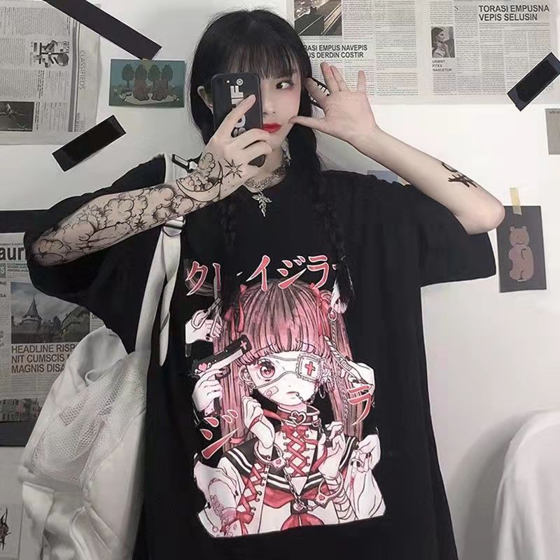 T shirt oversize Harajuku egirl japonais AstyleStore