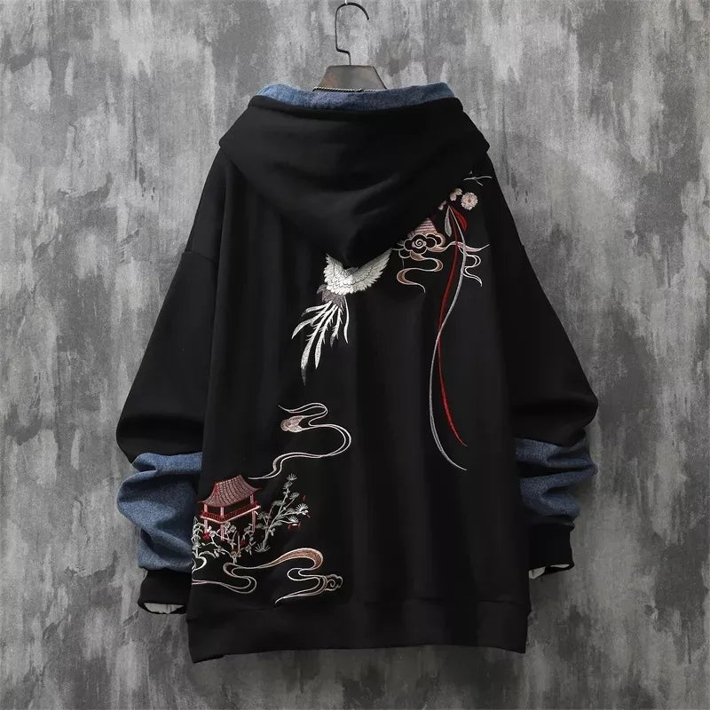 Sweat Hoodie - Streetwear Chinois traditionnel brodé-AstyleStore