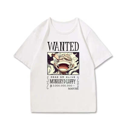 T-shirt - One Piece Luffy Wanted-AstyleStore