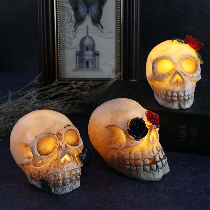 3PCS Halloween Skull Decoration Flower Rose-AstyleStore