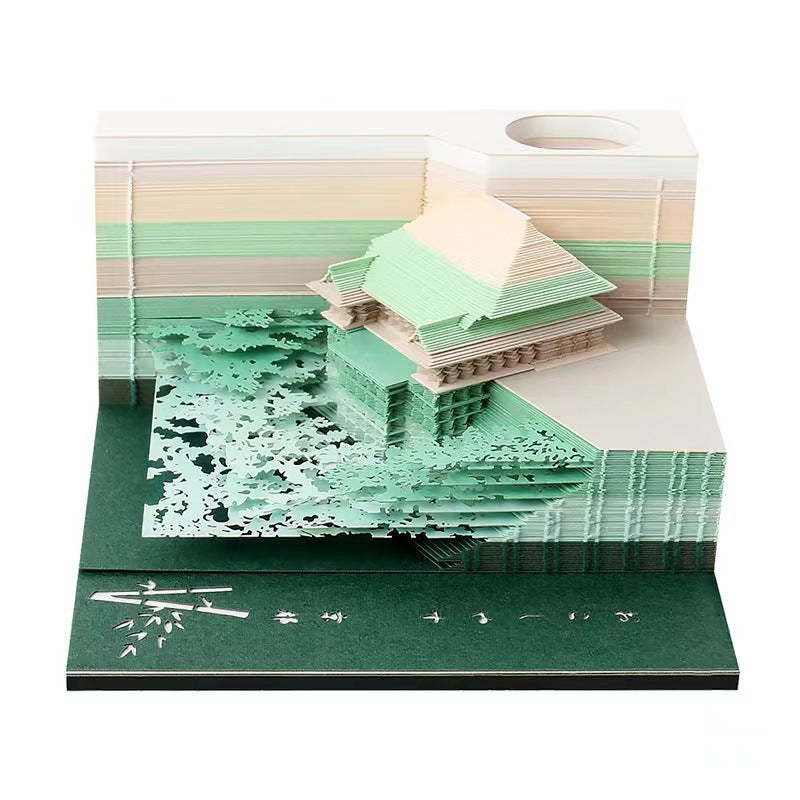 Handcrafted Japanese Temple Omoshiroi Post it-AstyleStore