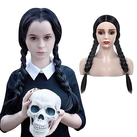 Halloween Wig Wednesday Addams-AstyleStore