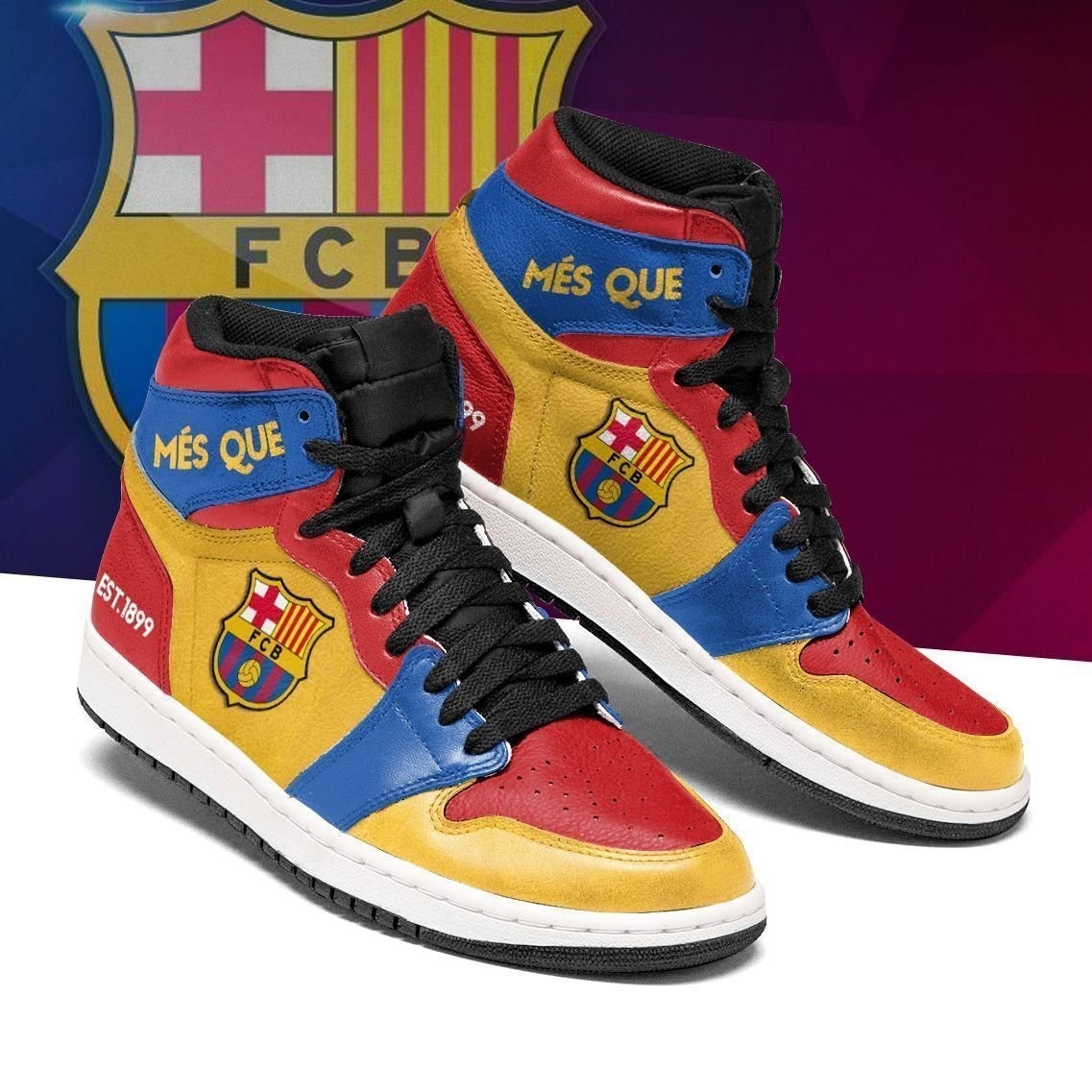 Sneakers - Football team FC Barcelona J1
