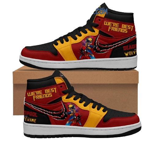 Sneakers - Deadpool Wolverine We’re Best Friend J1