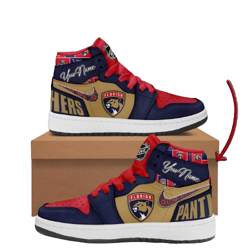 Sneakers - Florida Panthers NHL Custom Name J1