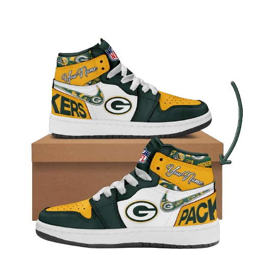 Sneakers - Green Bay Packers Custom Name J1