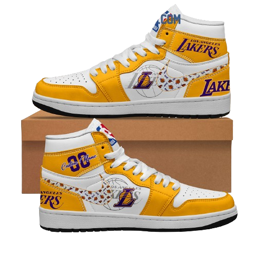 Sneakers - Los Angeles Lakers NBA Custom Name J1