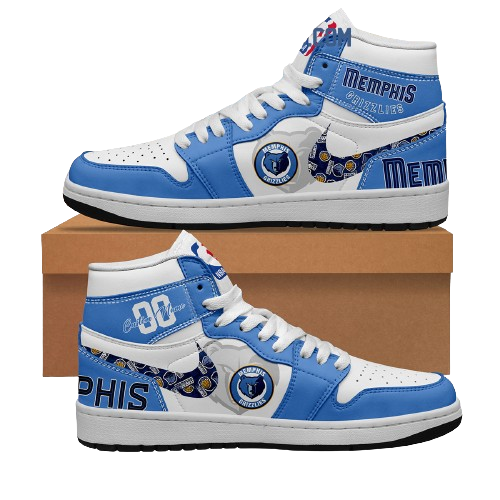 Sneakers - Memphis Grizzlies NBA Custom Name J1