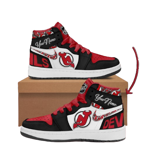 Sneakers - New Jersey Devils NHL Custom Name J1