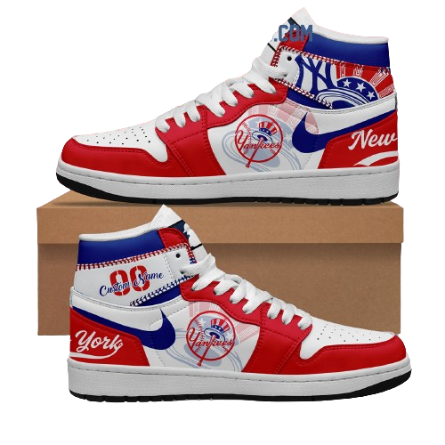 Sneakers - New York Yankees MLB Custom Name J1