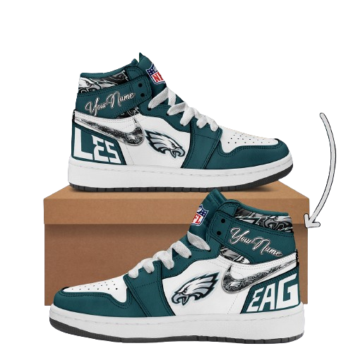 Sneakers - Philadelphia Eagles Custom Name J1