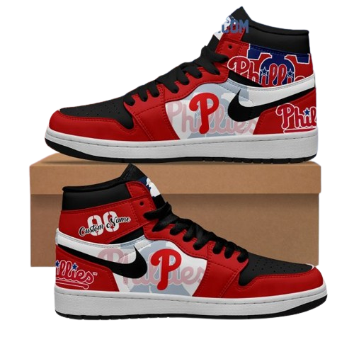 Sneakers - Philadelphia Phillies MLB Custom Name J1