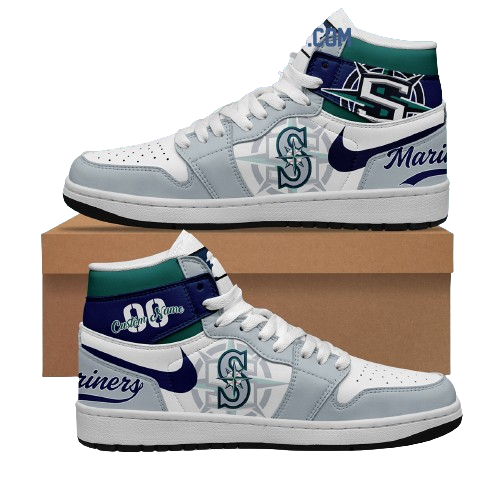 Sneakers - Seattle Mariners MLB Custom Name J1