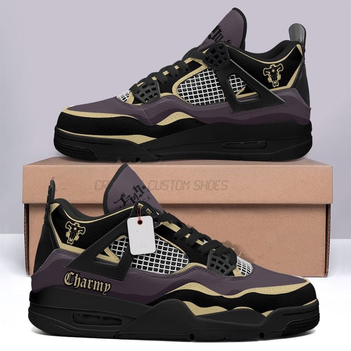 Chaussures - Black Clover Charmy Pappitson custom name J4-AstyleStore
