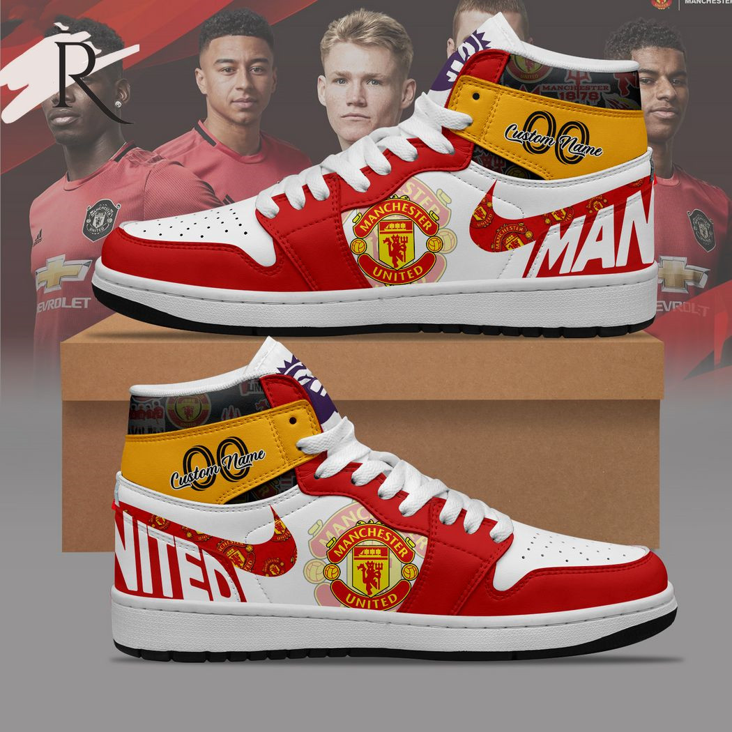 Sneakers - Football team FC Manchester United Custom name J1