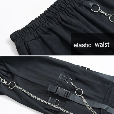 Pantalon avec chaîne Harajuku-AstyleStore