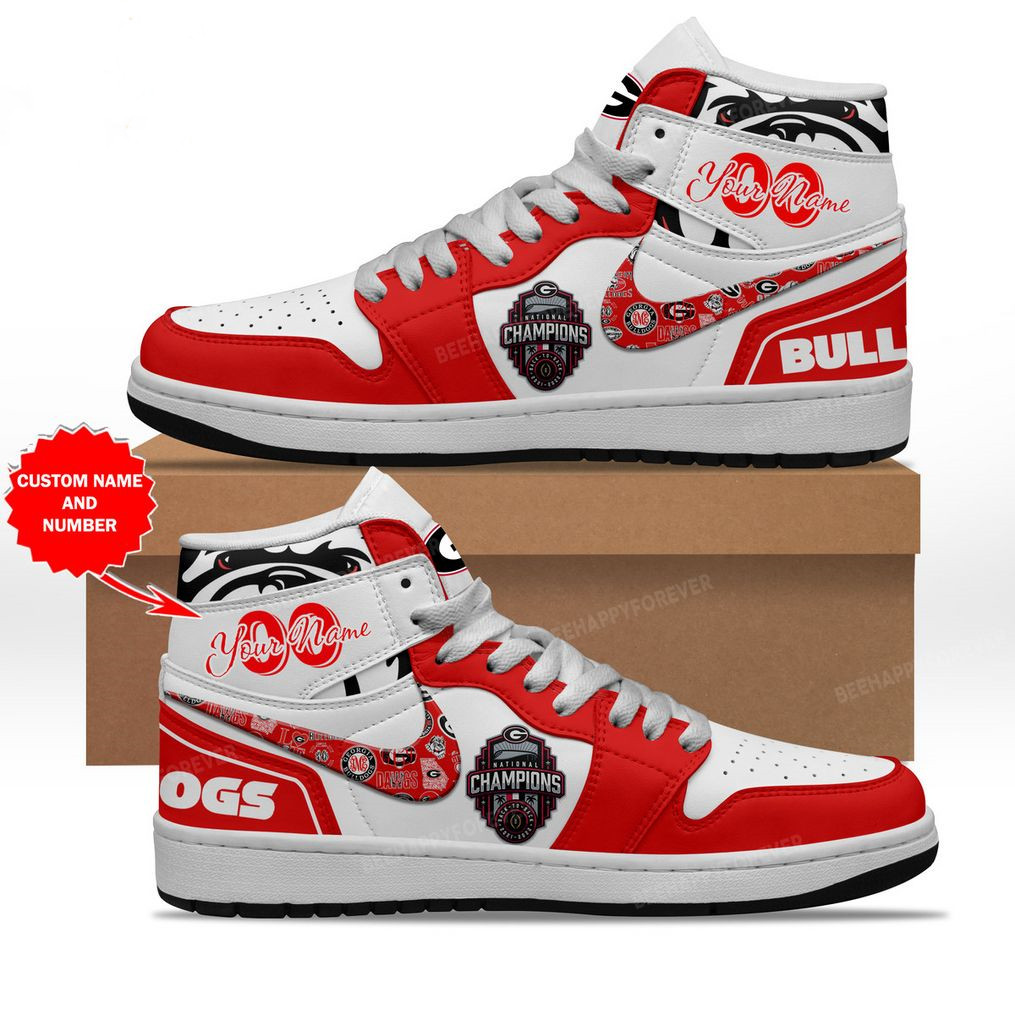 Sneakers - Custom name Georgia Bulldogs J1