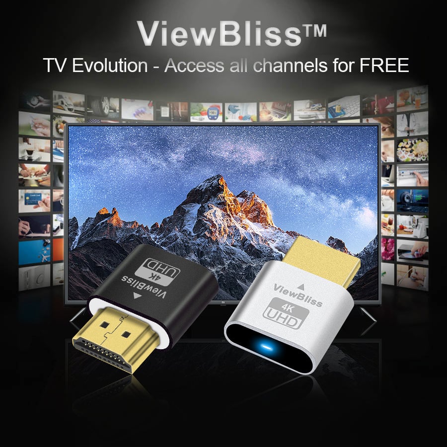ViewBlissTM TV Streaming Device - Access All Channels for Free - No Monthly Fee