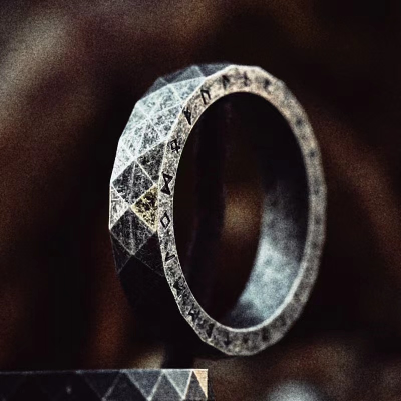 TheToughOne Men's Silver Ring, Valhalla II, thetoughone.com