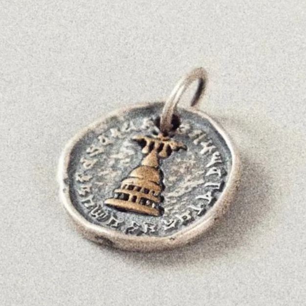 TheToughOne Men's Silver Necklace, Babel Tower, thetoughone.com